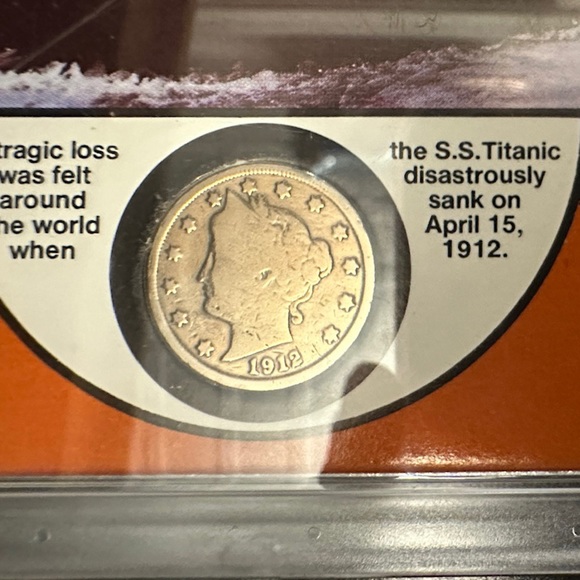 S.S. TITANIC “A Ship to Remember” Commemorative 1912 Coin Liberty Nickel - Picture 3 of 8